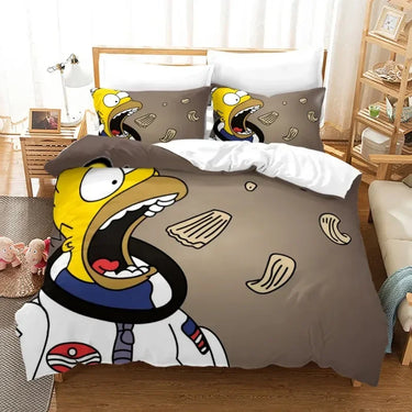 Housse de Couette Les Simpsons Astronaute